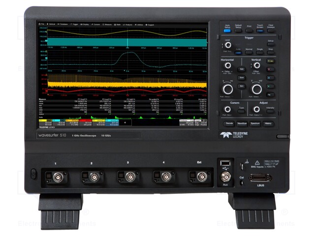 Oscilloscope: digital; Band: ≤1GHz; Channels: 4; 16Mpts/ch; 10Gsps