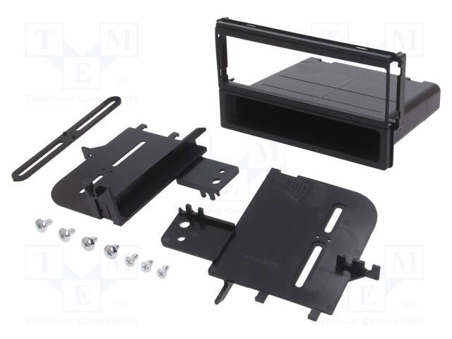 Radio mounting frame; Hyundai; 1 DIN; black