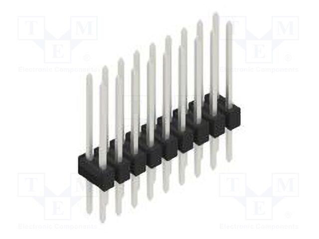 Connector: pin strips; pin header; male; PIN: 18; 2.54mm; THT; 2x9