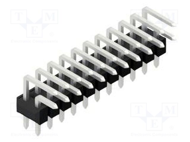 Connector: pin strips; pin header; male; PIN: 22; 2.54mm; THT; 2x11