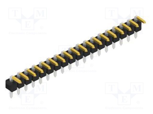 Connector: pin strips; pin header; male; PIN: 18; 2.54mm; THT; 1x18