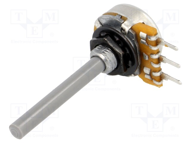 Potentiometer: shaft; single turn; 4.7kΩ; ±20%; 0.25W; linear; 4mm