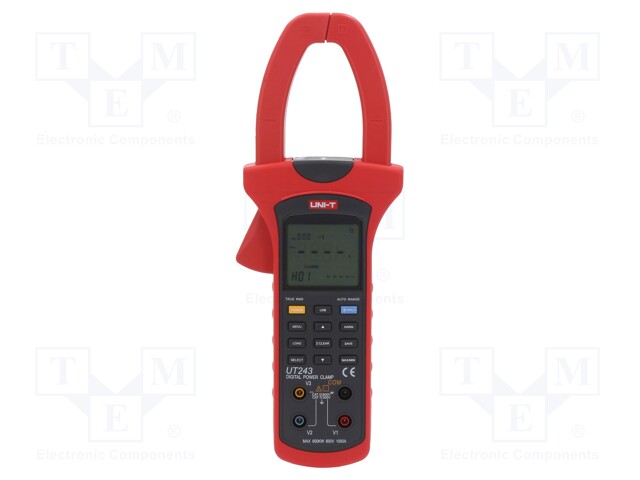 Power clamp meter; LCD (10000),with a backlit; Øcable: 50mm