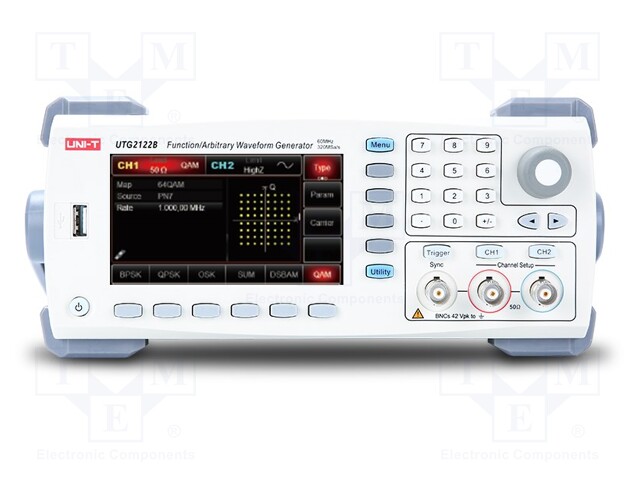 Generator: arbitrary, function; 60MHz; LCD TFT 4,3"; 800x480