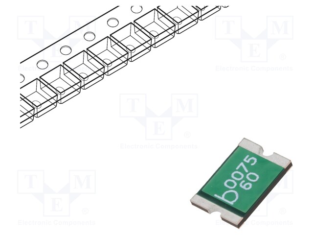 Fuse: PTC polymer; 0.75A; Imax: 100A; Case: 2920; 0ZCF