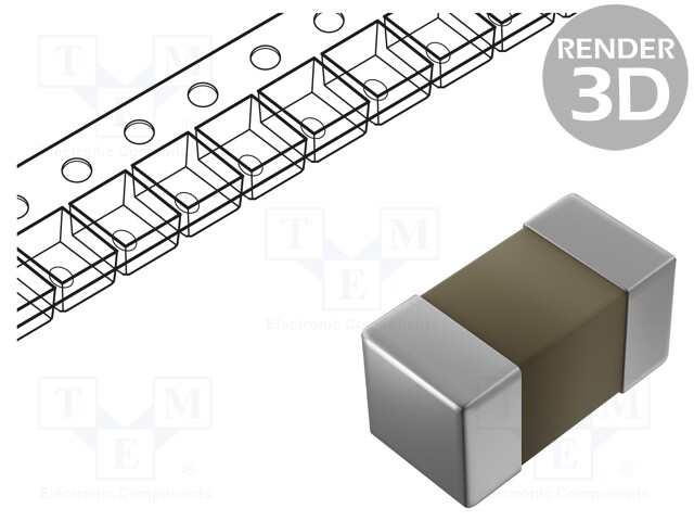 Capacitor: ceramic; MLCC; 2.2uF; 6.3V; X5R; ±20%; SMD; 0402