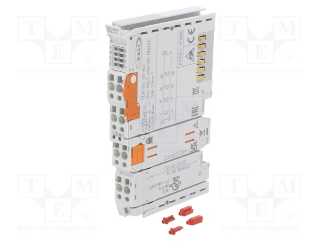Internal data bus extension; DIN; IP20; 12x100x69.8mm; 750/753