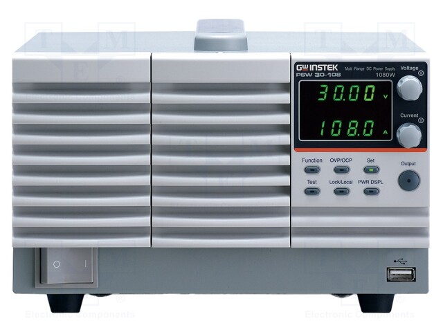 Power supply: programmable laboratory; Ch: 3; 40VDC; 27A; 160VDC