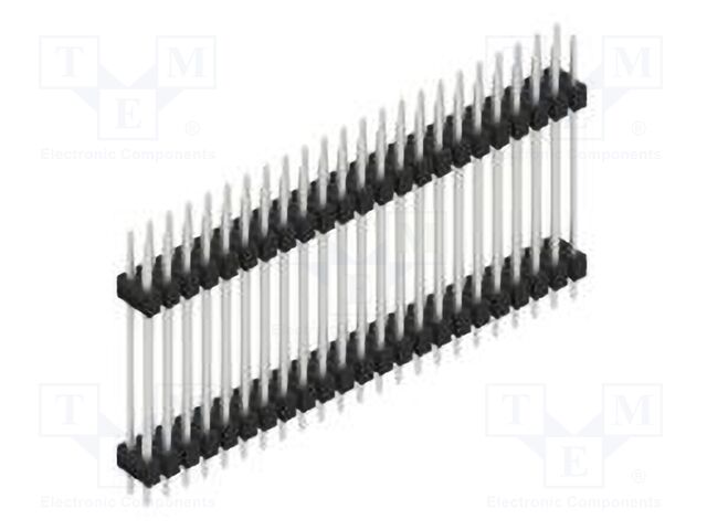 Connector: pin strips; pin header; male; PIN: 46; 2.54mm; THT; 2x23