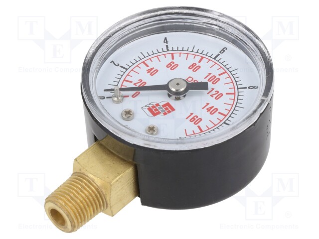 Manometer; 0÷12bar; non-aggressive liquids,inert gases; 40mm