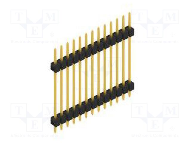 Connector: pin strips; pin header; male; PIN: 13; 2.54mm; THT; 1x13