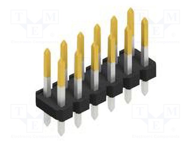 Connector: pin strips; pin header; male; PIN: 12; 2.54mm; THT; 2x6