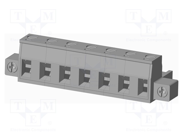 Connector: pluggable terminal block; plug; female; straight; grey