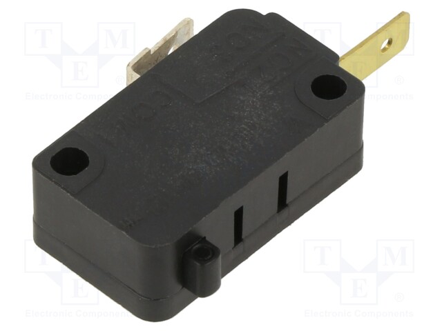 Microswitch SNAP ACTION; without lever; SPST-NC; 15A/250VAC