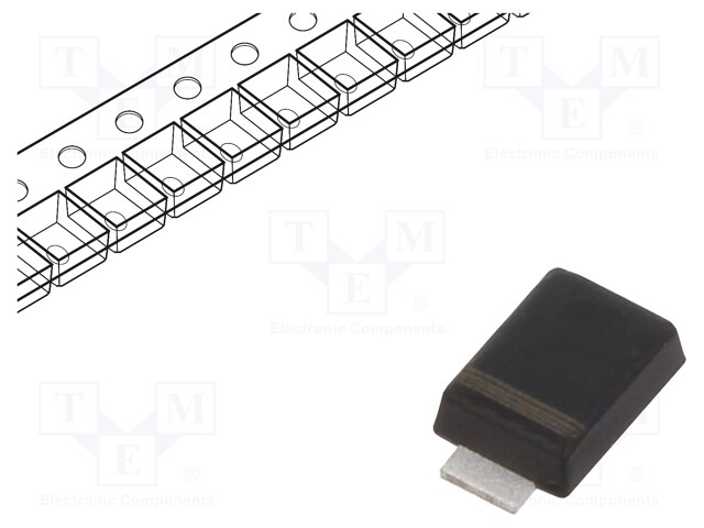 Diode: transil; 600W; 6.4V; 65.2A; unidirectional; SMAF