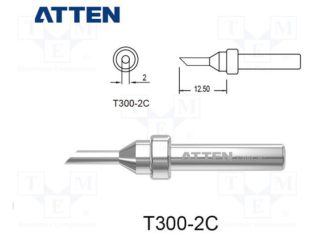 Tip; hoof; 2mm; for  soldering iron; SP-H090,ST-9003D