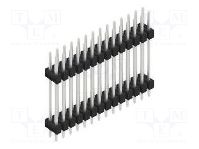 Connector: pin strips; pin header; male; PIN: 28; 2.54mm; THT; 2x14