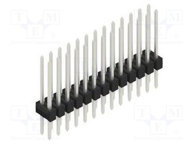 Connector: pin strips; pin header; male; PIN: 26; 2.54mm; THT; 2x13