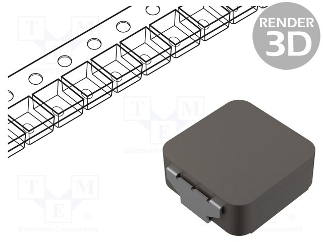 Inductor: wire; SMD; 10uH; Ioper: 7A; 34.1mΩ; ±20%; Isat: 10.5A