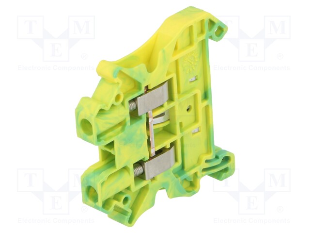 Splice terminal: rail; 0.14÷4mm2; ways: 1; terminals: 2; polyamide