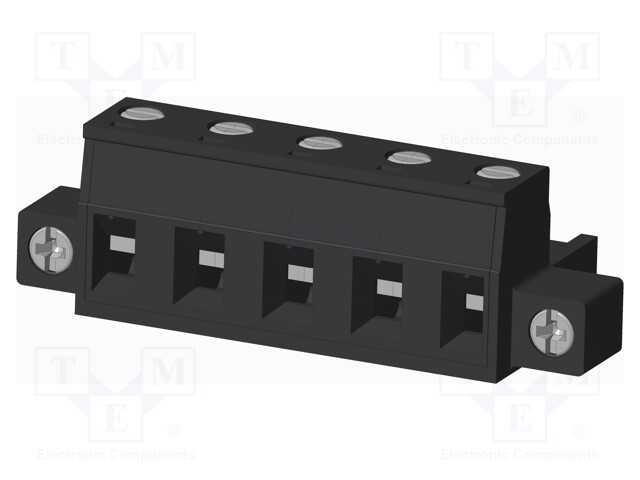 Connector: pluggable terminal block; plug; female; straight; 300V