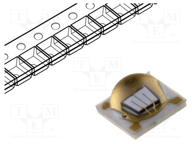 LED; 3.5x3.5x2.15mm; ultraviolet; 130°; 500mA; λd: 365nm; 665mW