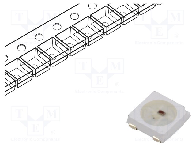 Programmable LED; SMD; 5050,PLCC4; RGB; 5x5x1.57mm; 3.7÷5.3V; 2kHz