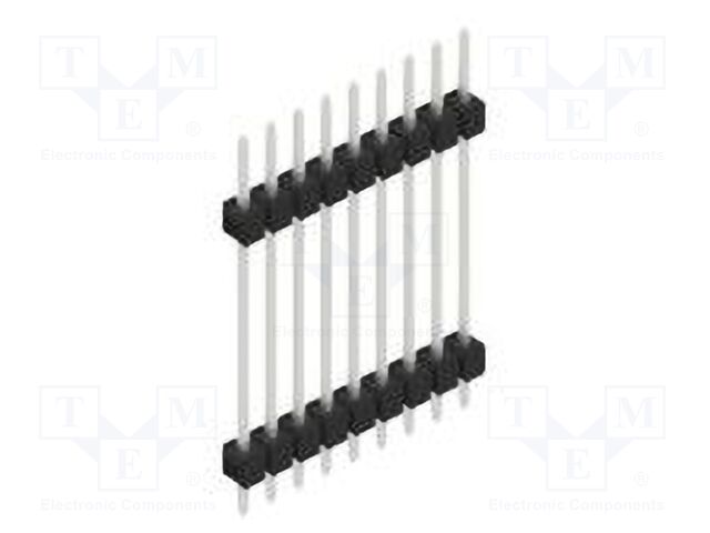 Connector: pin strips; pin header; male; PIN: 9; 2.54mm; THT; 1x9