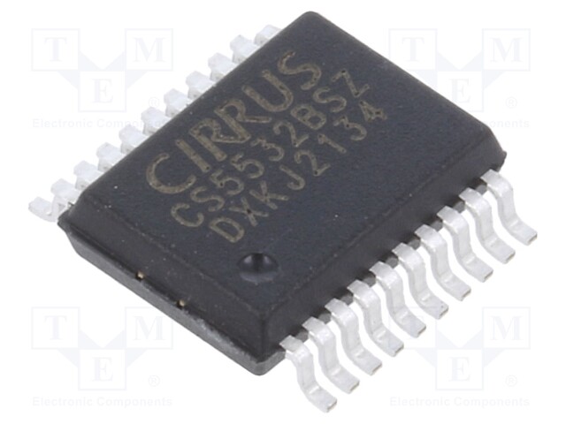 A/D converter; Channels: 2; 24bit; 3.84ksps; 2.5÷5V; SSOP20