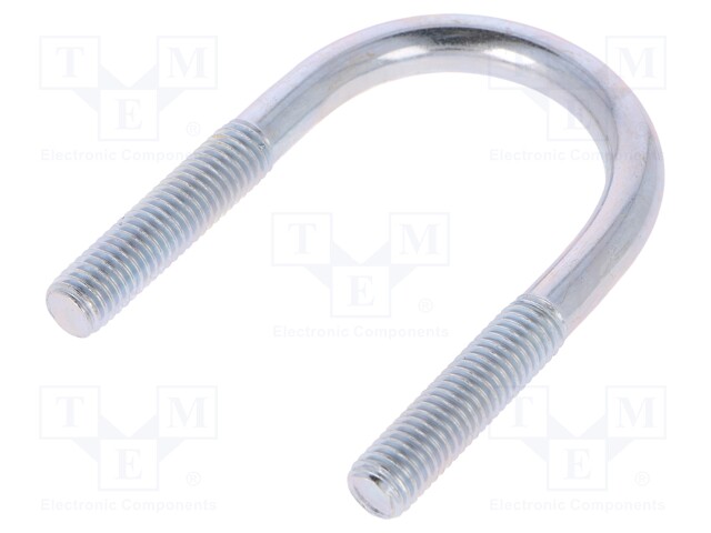 U-bolt; B; steel; zinc; Thread len: 32mm; Int.width: 35mm; H: 68mm