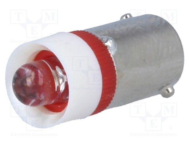 LED lamp; red; BA9S; 24VDC; 24VAC