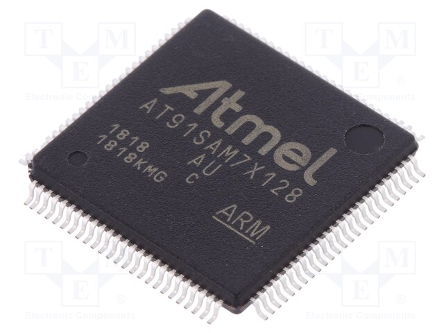 ARM7TDMI microcontroller; SRAM: 32kB; Flash: 128kB; LQFP100