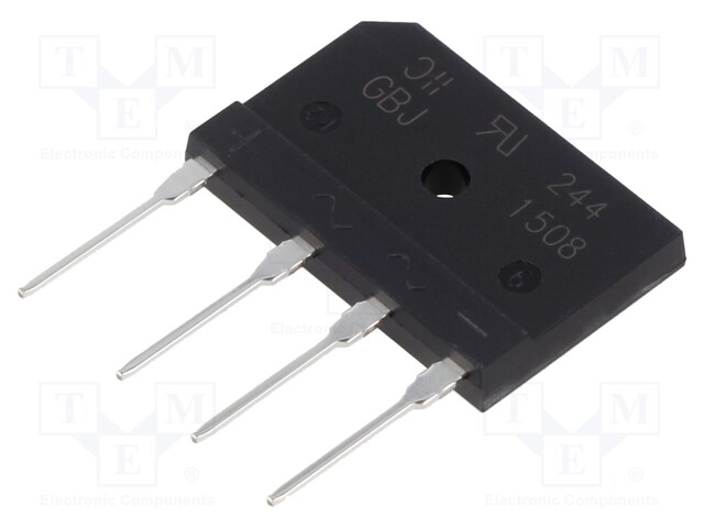 Bridge rectifier: single-phase; Urmax: 800V; If: 15A; Ifsm: 240A