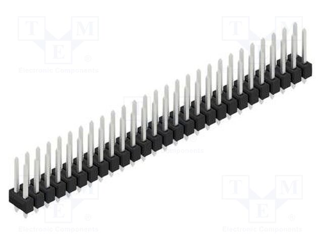 Connector: pin strips; pin header; male; PIN: 54; 2.54mm; THT; 2x27