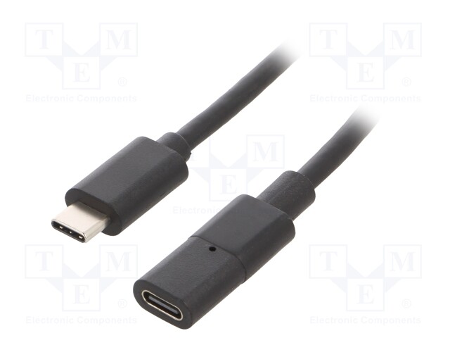 USB-USB; USB C socket,USB C plug; 0.3m