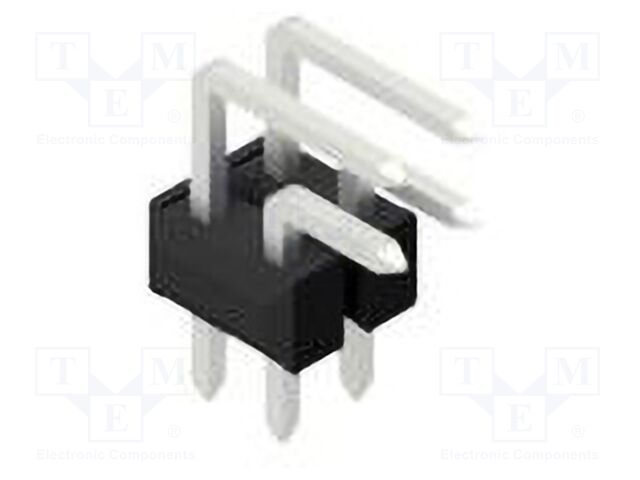 Connector: pin strips; pin header; male; PIN: 4; 2.54mm; THT; 2x2