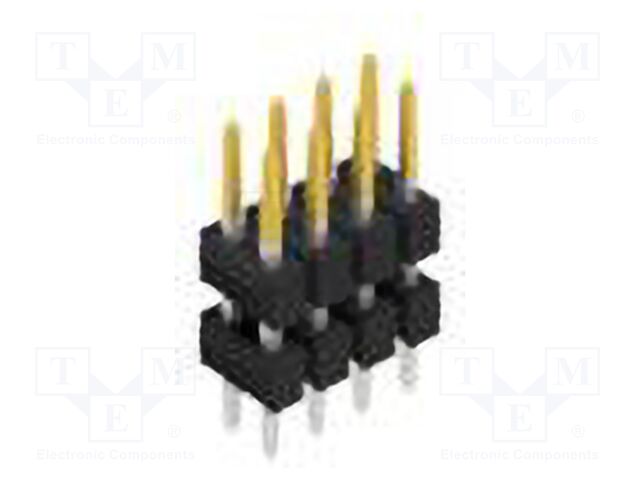 Connector: pin strips; pin header; male; PIN: 8; 2.54mm; THT; 2x4