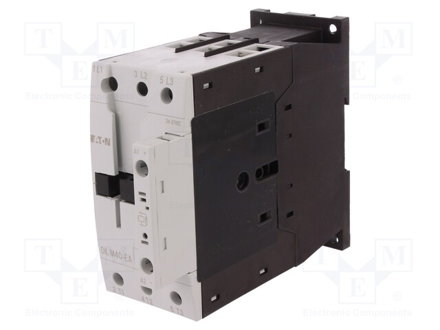 Contactor: 3-pole; NO x3; 24VDC; 40A; DIN,on panel; DILM40; 690V