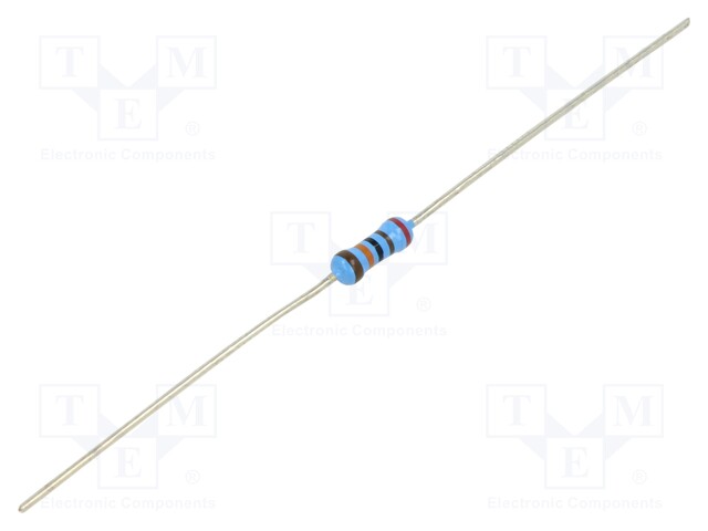 Resistor: thin film; THT; 210kΩ; 600mW; ±5%; Ø2.5x6.5mm; 50ppm/°C