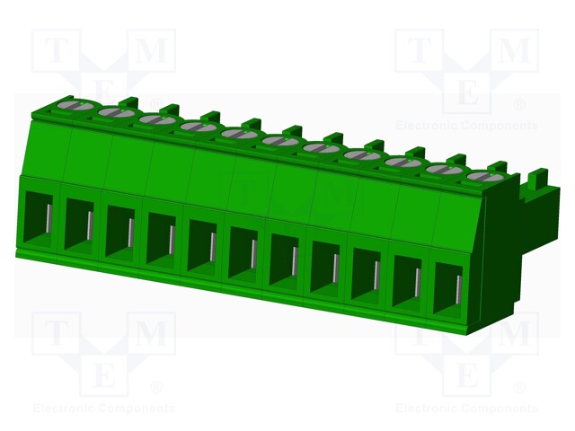 Connector: pluggable terminal block; plug; female; straight; 300V