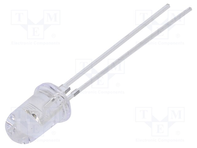 LED; 5mm; green; 60000÷66000mcd; 60°; 75mA; 2.8÷3.6V; Front: convex