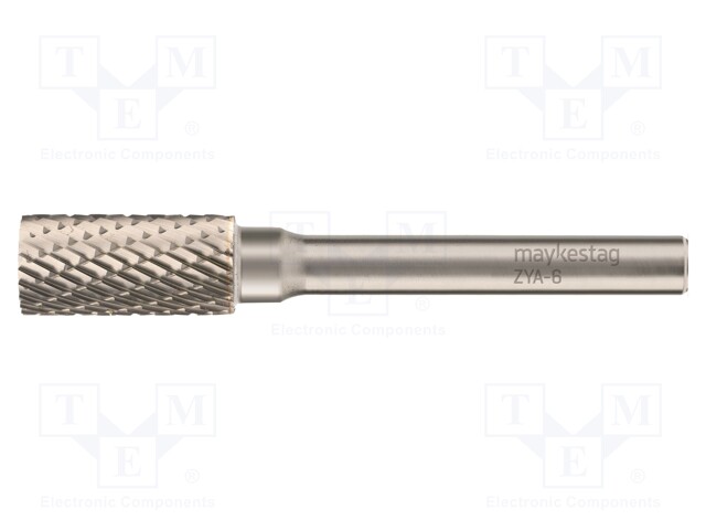 Rotary burr; Ø: 3mm; L: 38mm; metal; Working part len: 10mm; rod 3mm