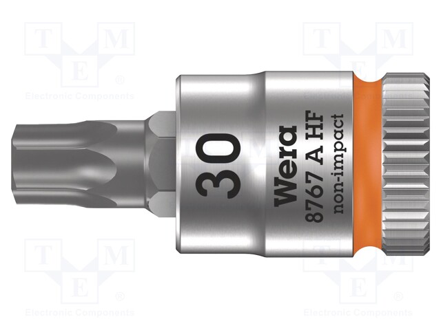 Key; Torx®,socket spanner; TX30; 1/4"; 28mm; Chrom-vanadium steel