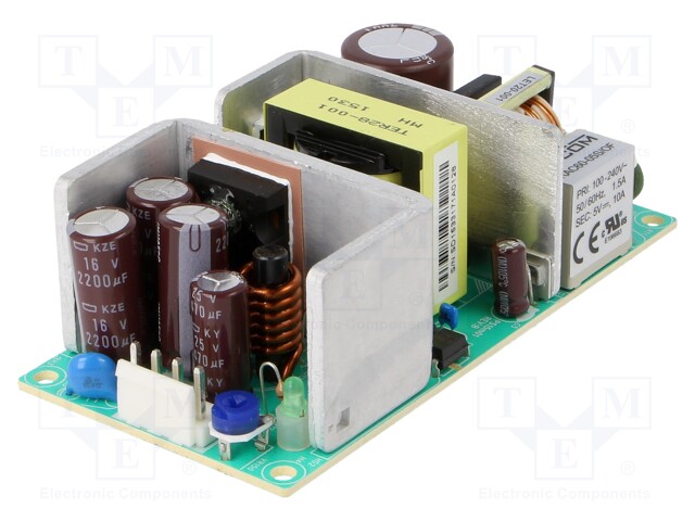 Power supply: switched-mode; 50W; 127÷370VDC; 90÷264VAC; OUT: 1