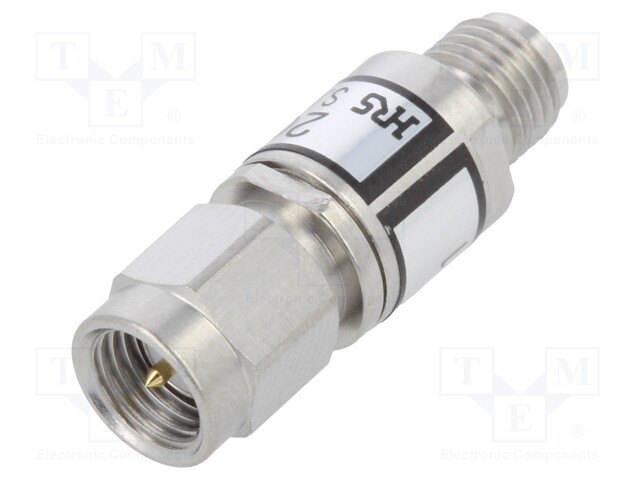 Attenuator; SMA male,SMA female; straight; 50Ω; for cable; teflon