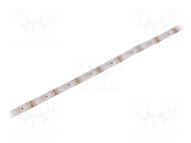 Programmable LED tape; RGB; LED/m: 30; SMD; 5050; 5V; 10mm; 140°