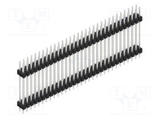 Connector: pin strips; pin header; male; PIN: 62; 2.54mm; THT; 2x31