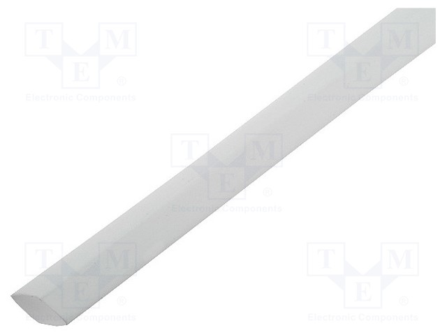 Heat shrink sleeve; glueless; 2: 1; 3.2mm; L: 1m; white; polyolefine