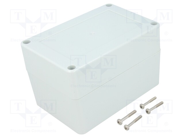 Enclosure: multipurpose; X: 80mm; Y: 120mm; Z: 75mm; ZP; light grey