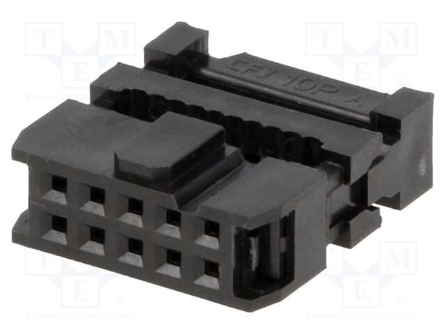 Plug; IDC; female; PIN: 10; IDC; for ribbon cable; 1.27mm